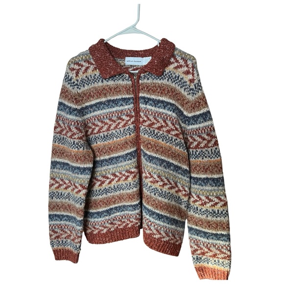 Alfred Dunner Sweaters - Alfred Dunner Zip Up Knit Sweater